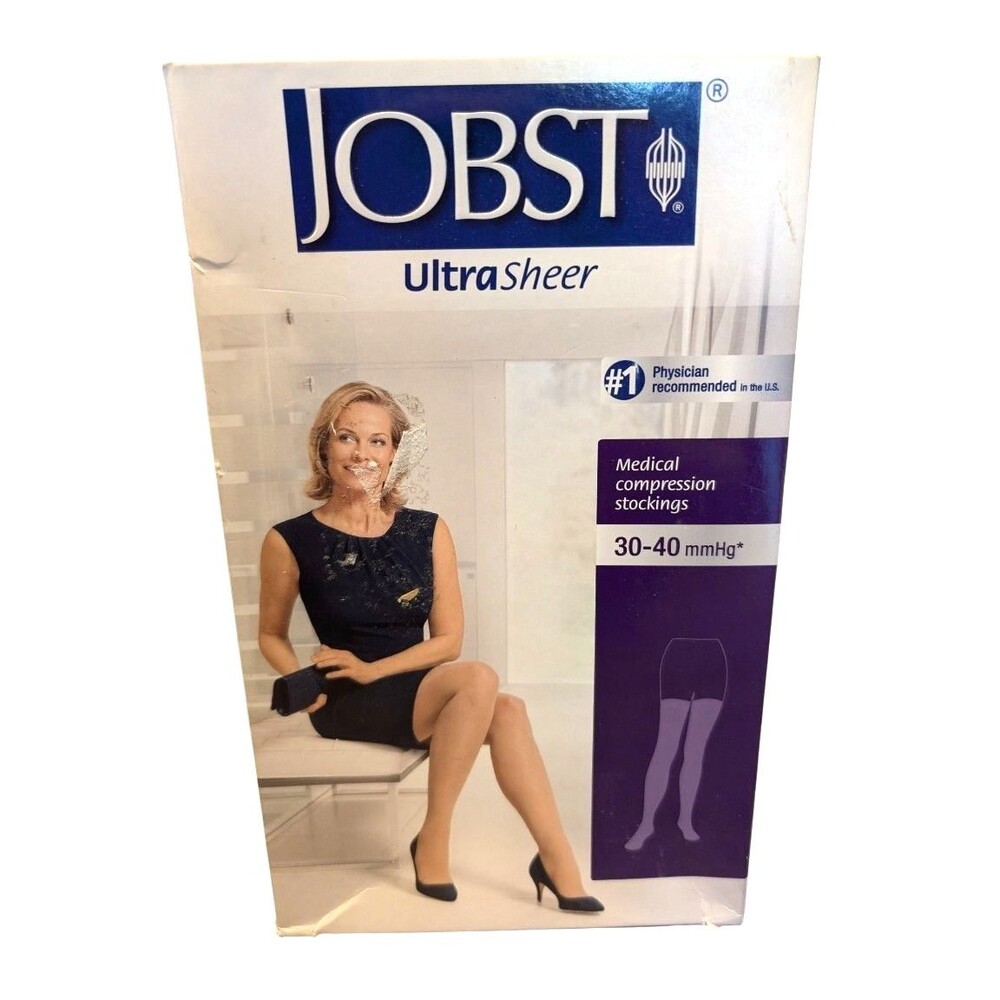 Jobst  30-40 mmHg Knee High Women's Stockings Socks Honey MEDIUM New